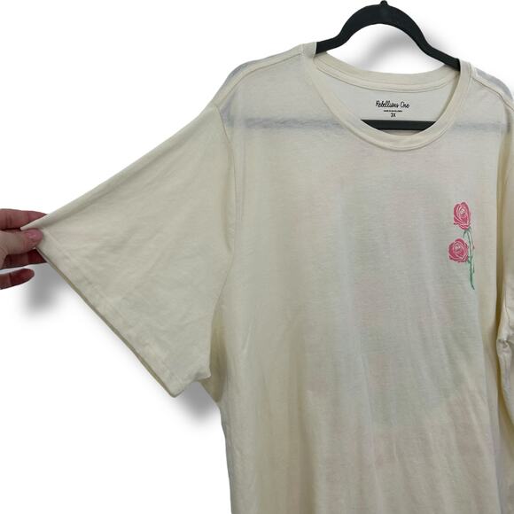 Macy's Rebellious One Radiate Kindness Graphic T-Shirt Plus Size 3X Boho Magic - Picture 4 of 8